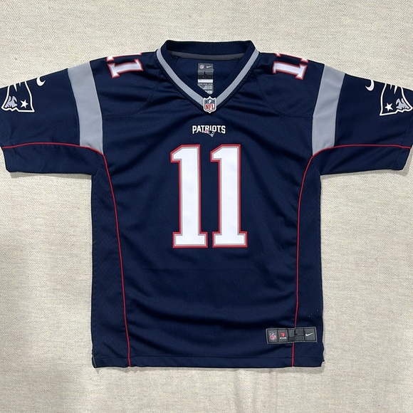 New England Patriots Julian Edelman # 11 NFL On Field jersey youth large 14/16 - Picture 2 of 4